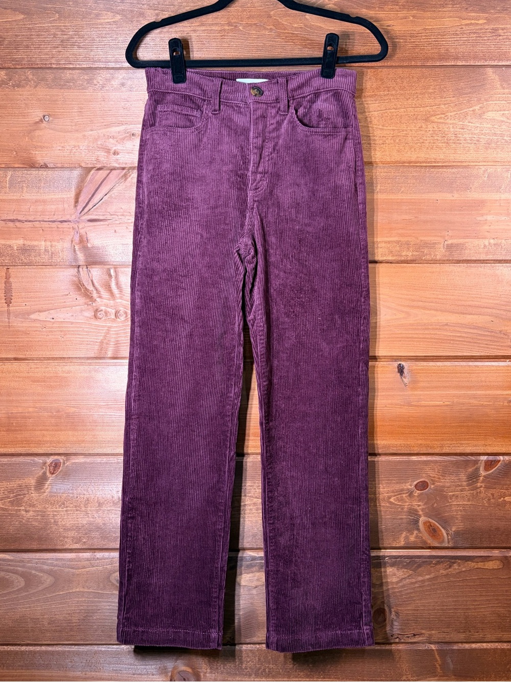 LOFT NWOT Straight-Leg Corduroy Pants in Plum Size 25 ππ